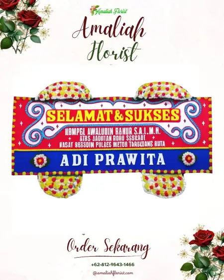 Papan Bunga Ucapan Selamat Purwojiwo